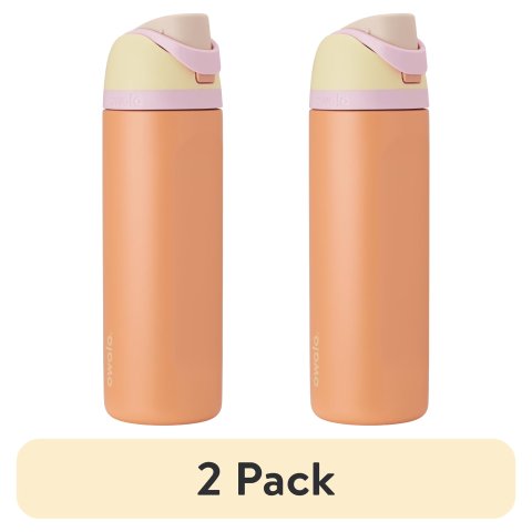 ModubaFreeSip 스테인리스 텀블러 24oz 플라망고 살몬 2개입