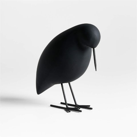 Moduba파이퍼 블랙 콘크리트 장식 새 조각상