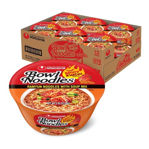 ModubaNongshim 농심 김치라면 3.03oz 12개입 세트