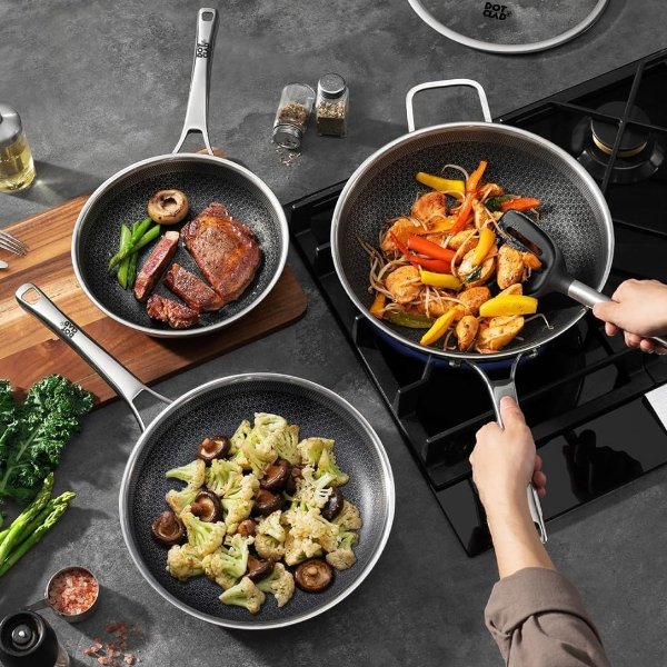 하이브리드 12인치 웍 $39.99 🍳DOTCLAD 하이브리드 쿡웨어 최대 33% 할인