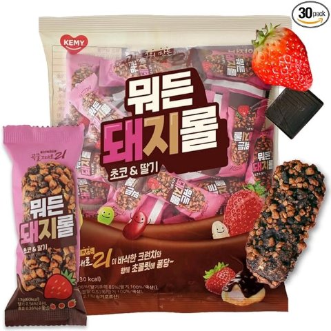 ModubaCJ 초코딸기 돼지롤 30입
