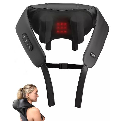 ModubaTzumi Flex ShiatsuPro 무선 온열 목·등 마사지기