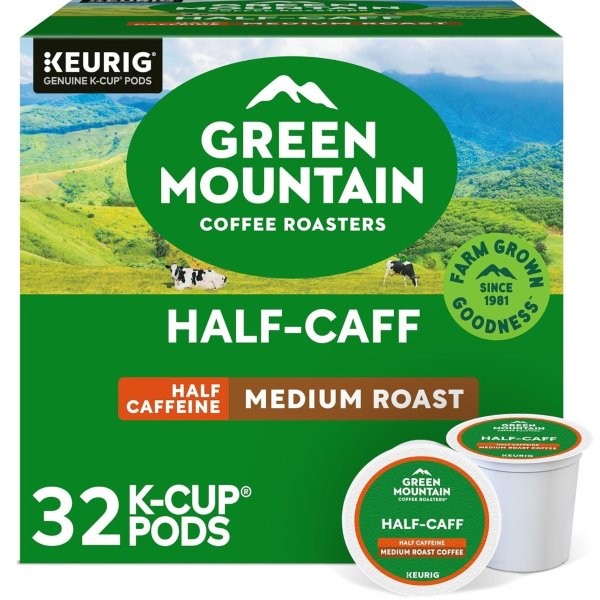 최저가: Green Mountain Coffee Roasters 하프 카프 K-컵 커피 32개입