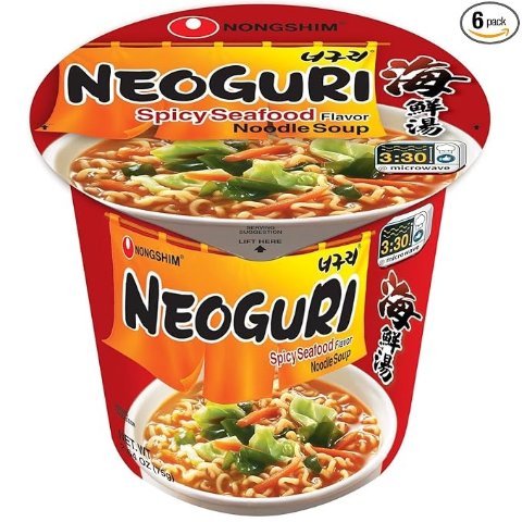 Moduba1.5불 할인 쿠폰을 클립하세요. 농심 너구리 매운 해물라면 6입 2.64oz