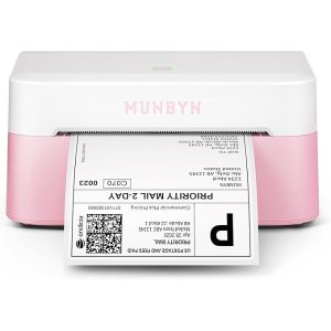 Moduba핑크MUNBYN RW403B 블루투스 감열 라벨 프린터