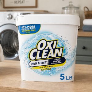 OxiClean 화이트 리바이브 세탁 표백 & 얼룩 제거 파우더 5lb