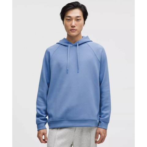 Moduba스무스 스페이서 클래식핏 풀오버 후디, 프렙블루