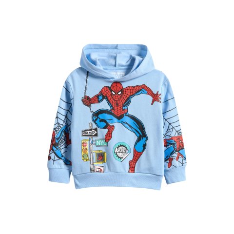 ModubaJem 키즈 Spider-Man Spidey Webs in NYC 플리스 그래픽 후디 (토들러·키즈)