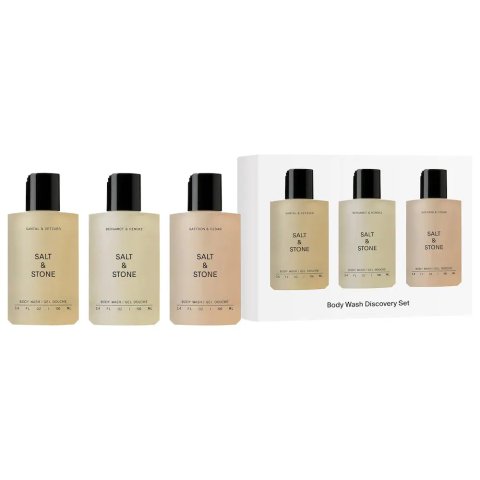 Moduba$42 상당 세트Salt & Stone 미니 바디워시 디스커버리 기프트 세트