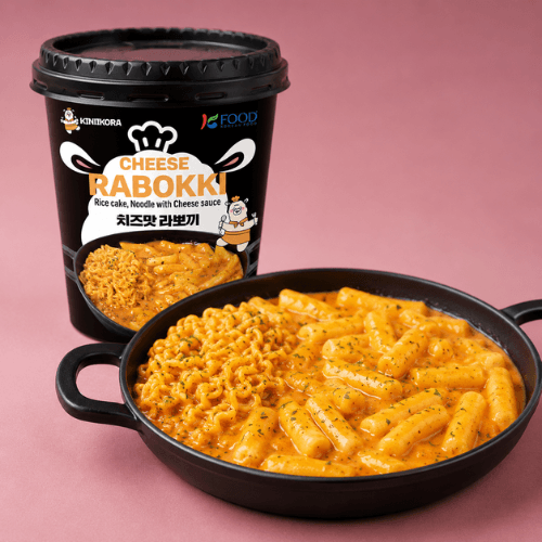 키니코라 프리미엄 치즈맛 즉석 라볶이 컵 2개