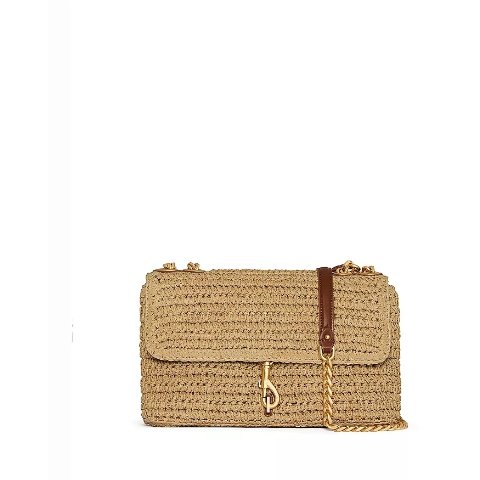 ModubaRebecca Minkoff 에디 미디엄 라피아 크로스바디 백