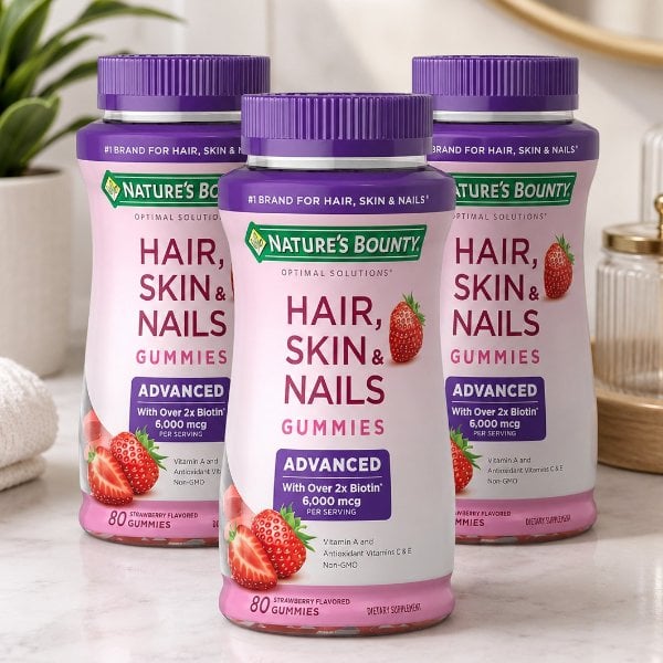 Nature s Bounty 헤어 스킨 앤 네일 구미 3팩