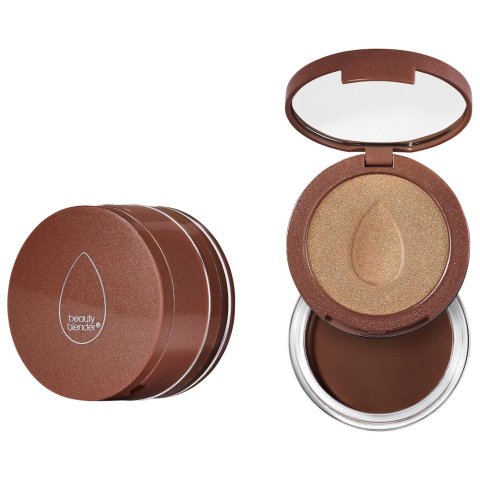 ModubaBeautyblender BOUNCE 매직 핏 크리미 브론저 하이라이터 듀오