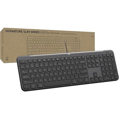 ModubaSignature Slim K620 유선 키보드 USB-C 그래파이트