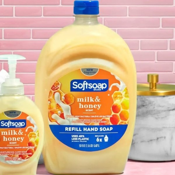 Softsoap 밀크 앤 허니 핸드워시 리필 50oz