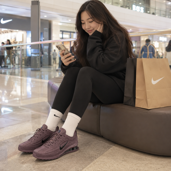 Nike 샥스 Z 운동화, 타투 블랙 컬러