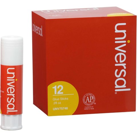 ModubaUniversal 투명 글루 스틱 0.28oz 12개입