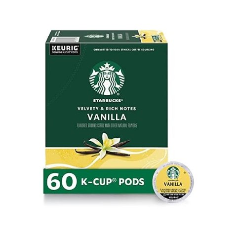 ModubaStarbucks 바닐라 K-컵 커피 캡슐 66개입