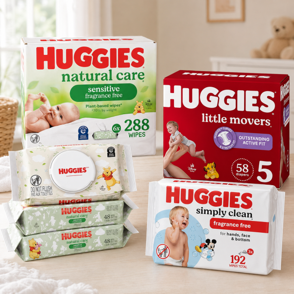 아기용 물티슈 6팩 $10.76👶🏻HUGGIES 기저귀·아기 물티슈 최대 34% 할인