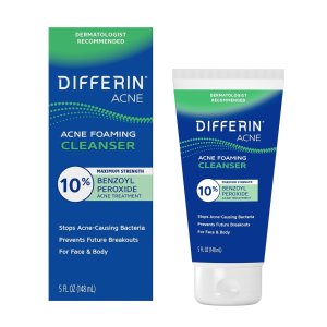 Differin 벤조일 퍼옥사이드 10% 여드름 클렌저 5oz