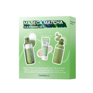 Moduba말차 클렌징 세트 클렌징 오일 200ml + 클렌징 폼 40g + 필링 젤 150ml