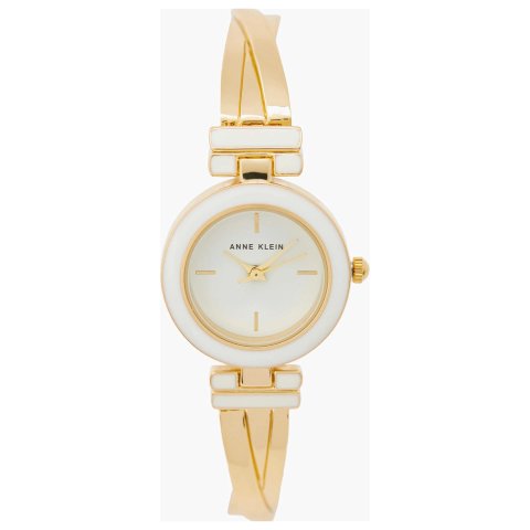 ModubaAnne Klein 클래식 쿼츠 화이트 다이얼 여성용 시계
