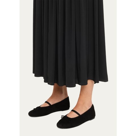 ModubaStuart Weitzman 프리마 스웨이드 메리제인 플랫