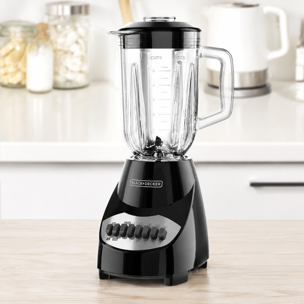 BLACK+DECKER 6컵 유리 블렌더