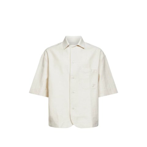 ModubaJacquemus 페이잔 로고 패치 포켓 셔츠