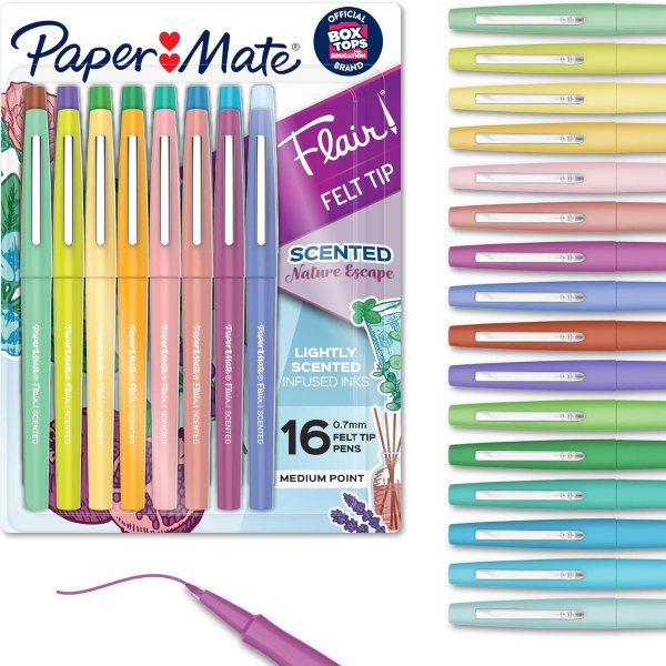 Paper Mate 향기 나는 펠트팁 펜 세트 16색