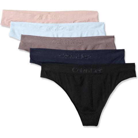 Moduba여성 Bonded Flex 심리스 thong 팬티 5팩