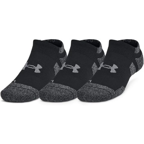 ModubaUnder Armour 노쇼 양말 3팩 블랙
