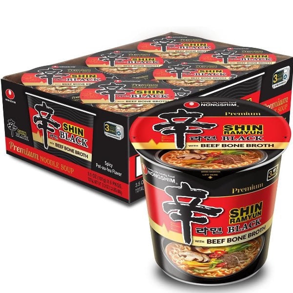 Nongshim 신라면 블랙 컵라면 6개입