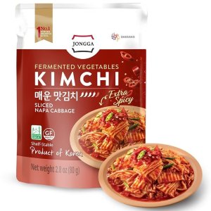 최저가: Jongga 매운 맛김치 80g 8팩