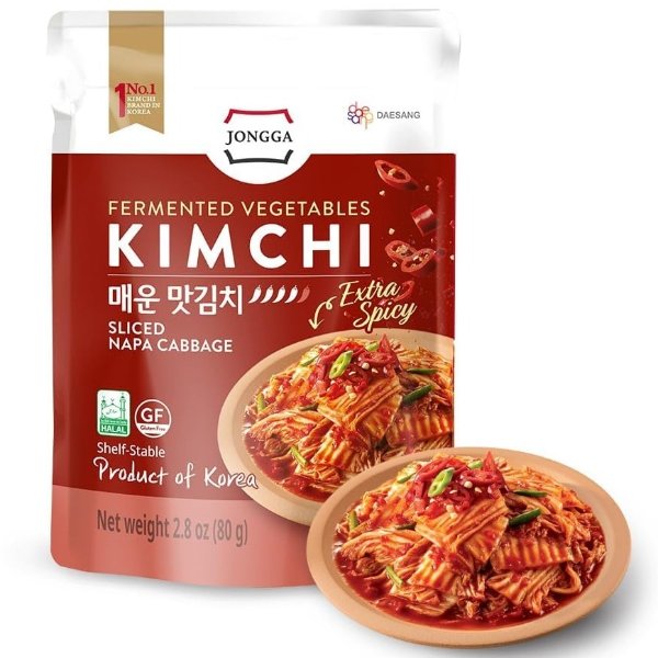 최저가: Jongga 매운 맛김치 80g 8팩