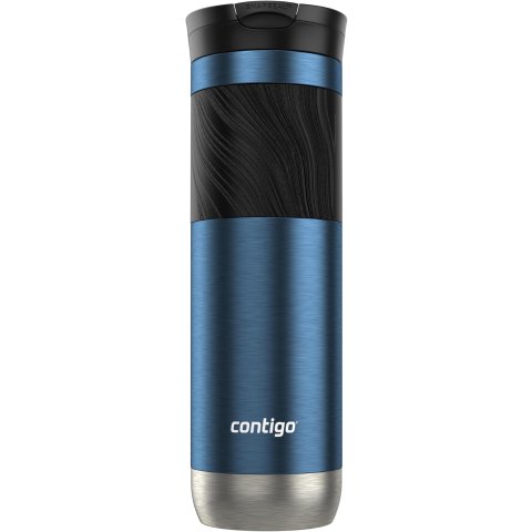 Moduba바이런 2.0 스테인리스 여행 머그 24oz 스냅씰 뚜껑 & 그립 블루베리