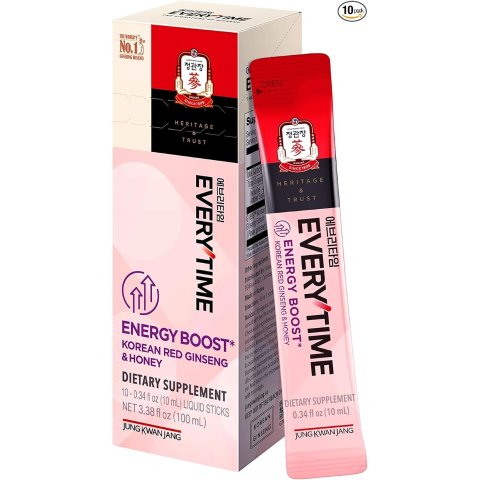 Moduba정관장 에브리타임 홍삼 추출 스틱 허니맛 3000mg 10포