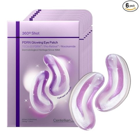 Moduba360 샷 PDRN 글로잉 아이패치 6세트 12매입
