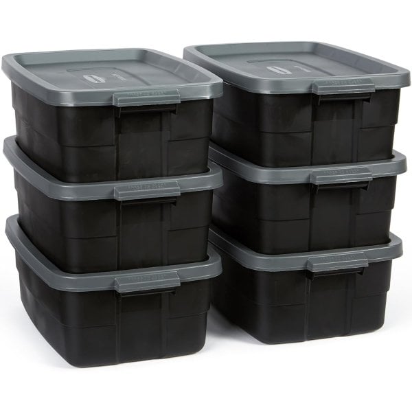 Rubbermaid 10갤런 수납박스 6팩