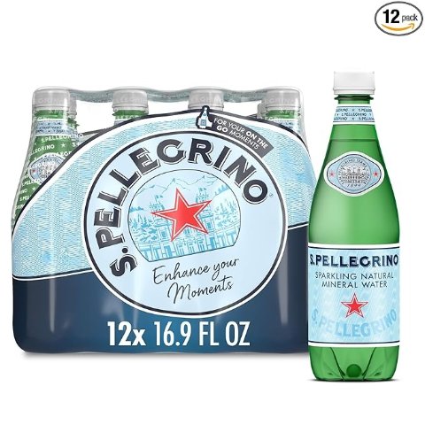 Moduba탄산 천연 미네랄 워터 플라스틱 병 16.9oz 12개입