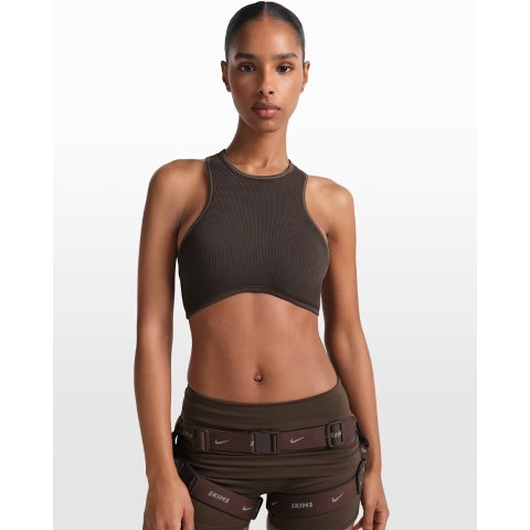 ModubaRibbed Seamless 여성 레이서넥 브라