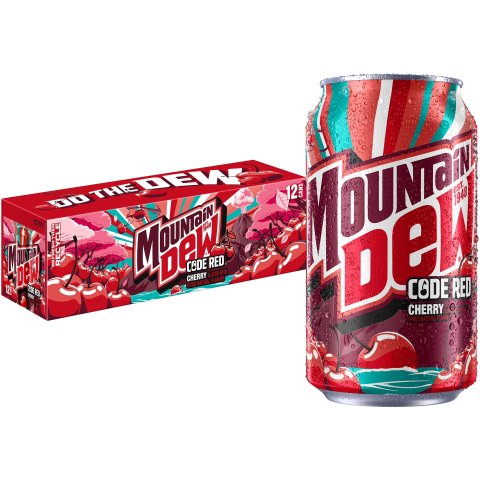 ModubaMountain Dew 코드 레드 체리 탄산음료 355ml x 12캔