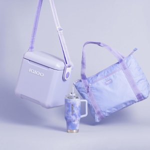 레트로 스퀘어 런치백 쿨러 네온 컬러 $15.42