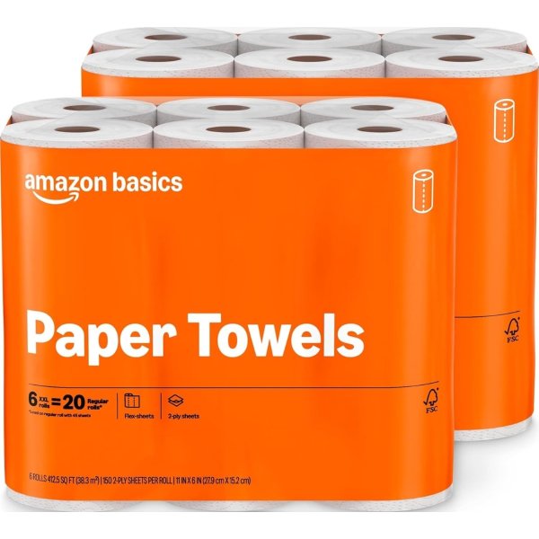 Amazon Basics 플렉스시트 키친타올 12롤