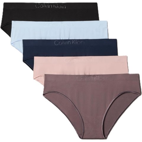 Moduba여성 Bonded Flex 심리스 비키니 팬티 5팩