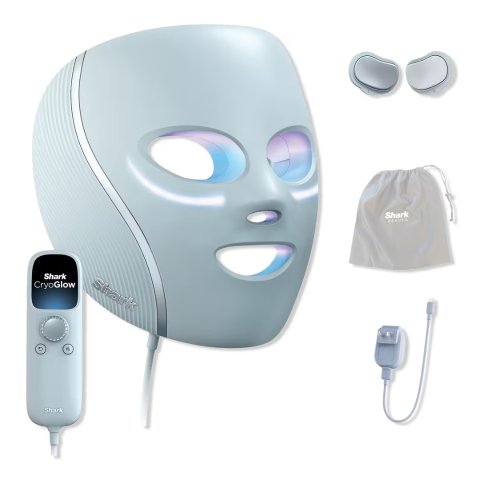 ModubaShark Beauty 크라이오글로우 언더아이 쿨링 LED 안티에이징 마스크 블루