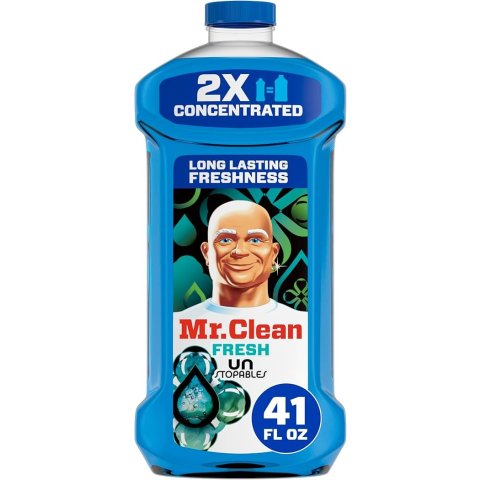 ModubaMr. Clean 2배 고농축 멀티 표면 세정제 언스토퍼블 프레시향 41fl oz