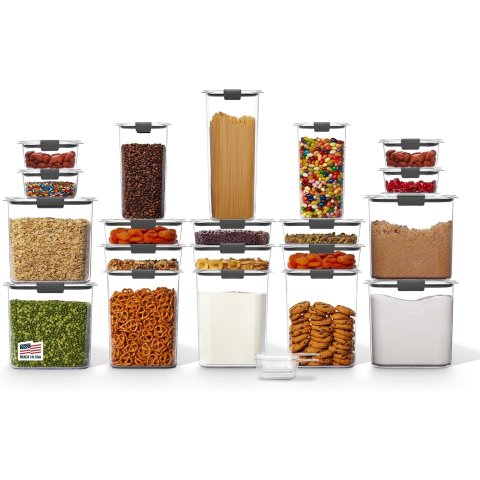 ModubaBrilliance BPA 프리 밀폐 식품 보관용기 뚜껑 포함 20종 세트