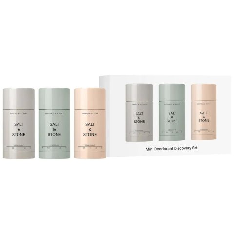 Moduba$36 상당 세트Salt & Stone 미니 데오드란트 디스커버리 기프트 세트