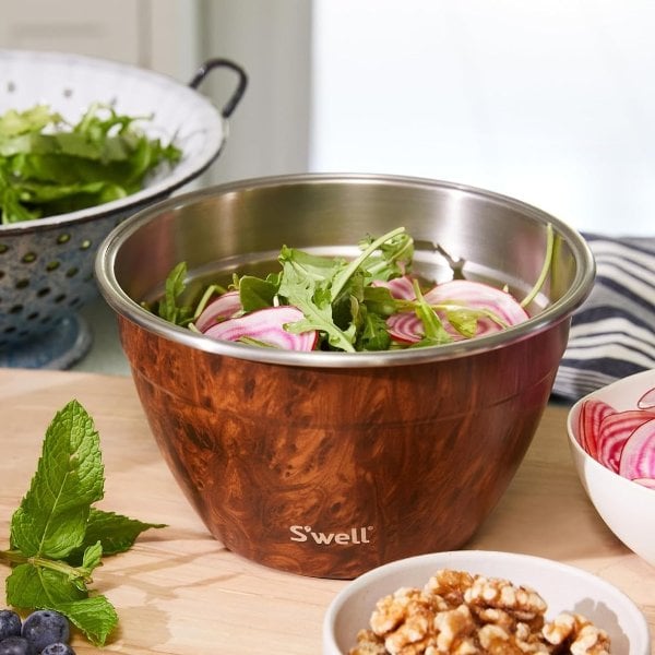 S well 스테인리스 스틸 64oz 샐러드 볼 키트